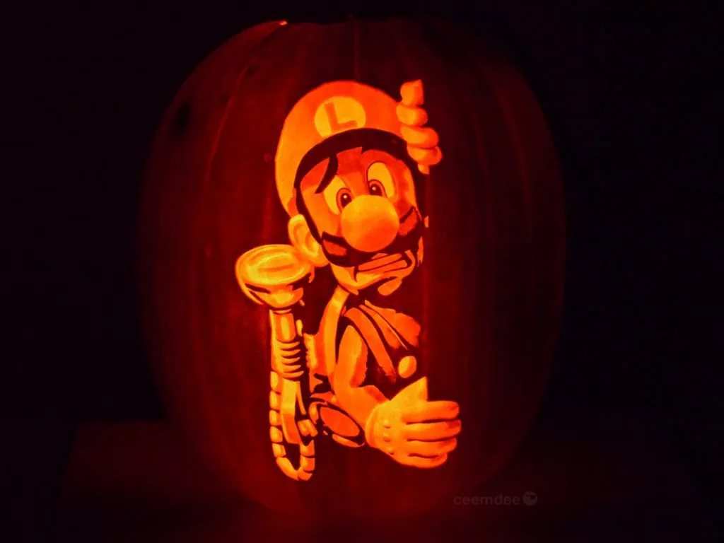 Citrouille Luigi Halloween Nintendo