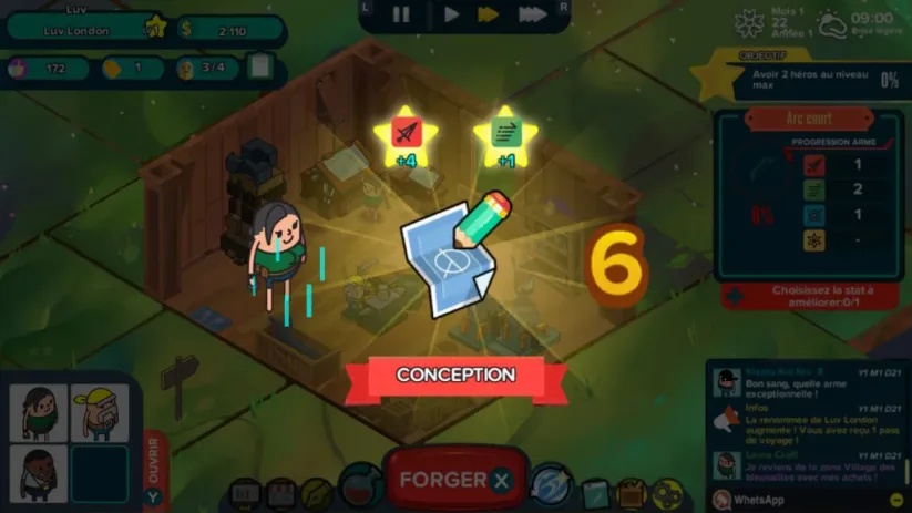 Boostez vos armes grâce aux compétences de vos artisans