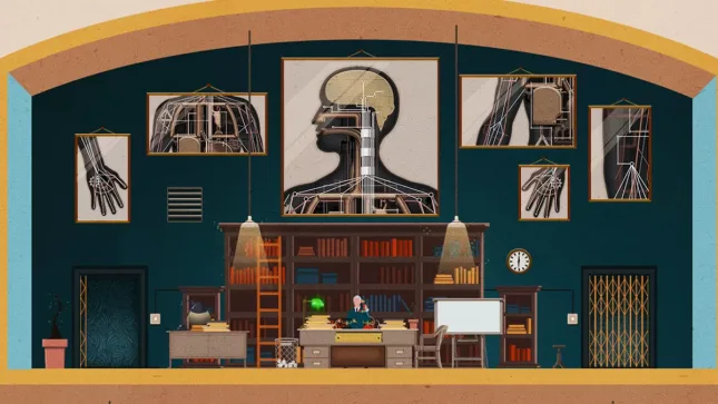 Jeu Homo Machina sur Nintendo Switch : le bureau du directeur