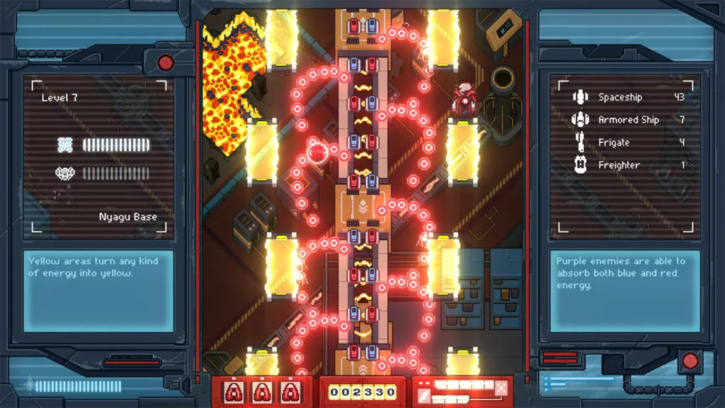 Jeu Iro Hero sur Nintendo Switch : zones jaunes