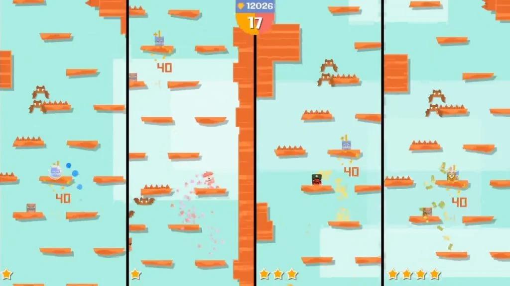 Jeu Jumping Joe & Friends sur Nintendo Switch : jeu à quatre