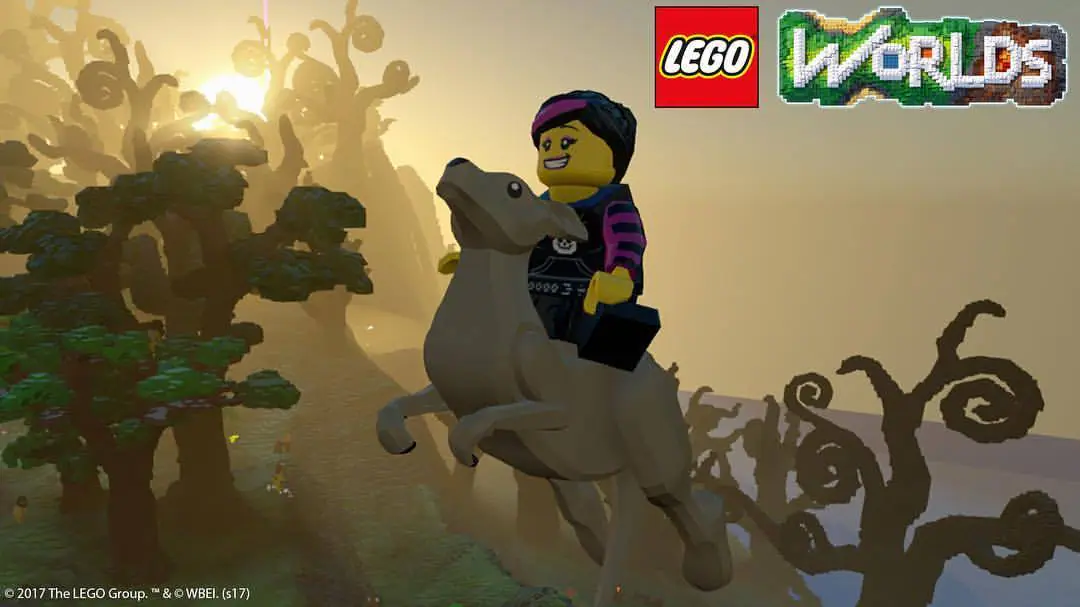 Un personnage lego qui chevauche son kangourou domestique