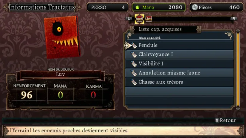 Le Tractatus Monstrum a son importance dans le scénario, pas étonnant puisque qu'il s'agit de vous-même