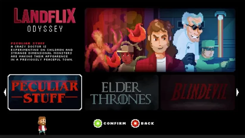 Image du jeu Landflix Odyssey sur Nintendo Switch : Peculiar Stuff