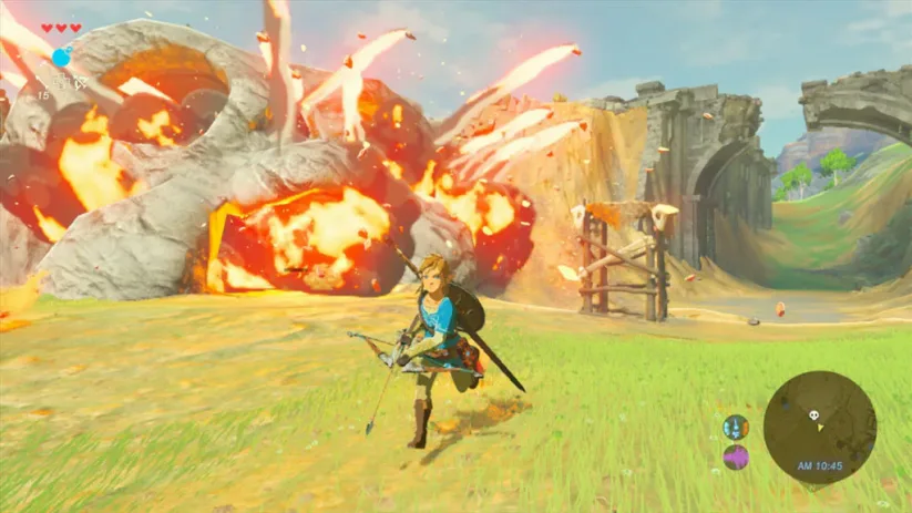 The Legend of Zelda Breath of The Wild : explosions