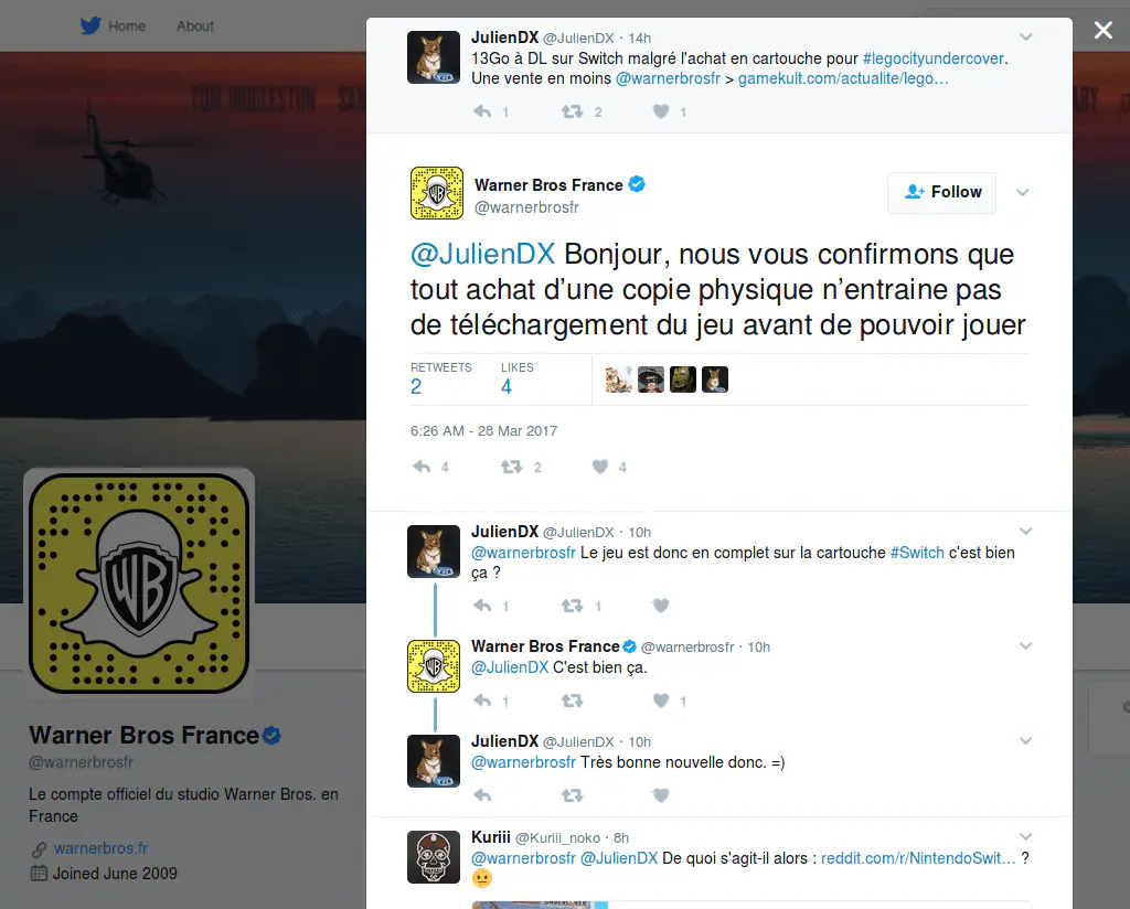 Erratum : pas d&rsquo;obligation de téléchargement pour jouer à la version boite de LEGO City Undercover