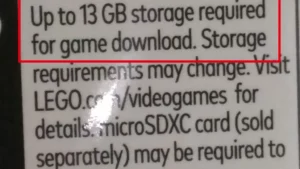 La version boite de LEGO City Undercover nécessitera le téléchargement de +13Go de données