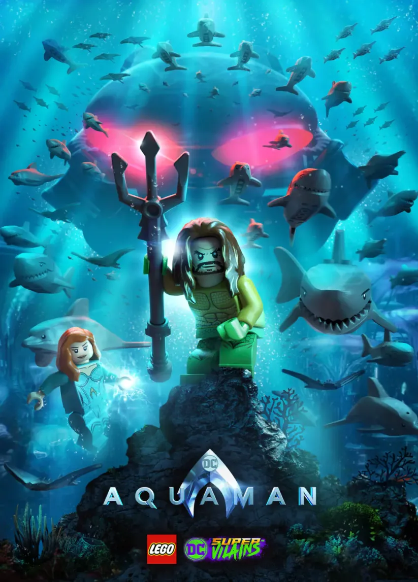 Jeu Lego DC Super-Vilains sur Nintendo Switch : affiche de présentation