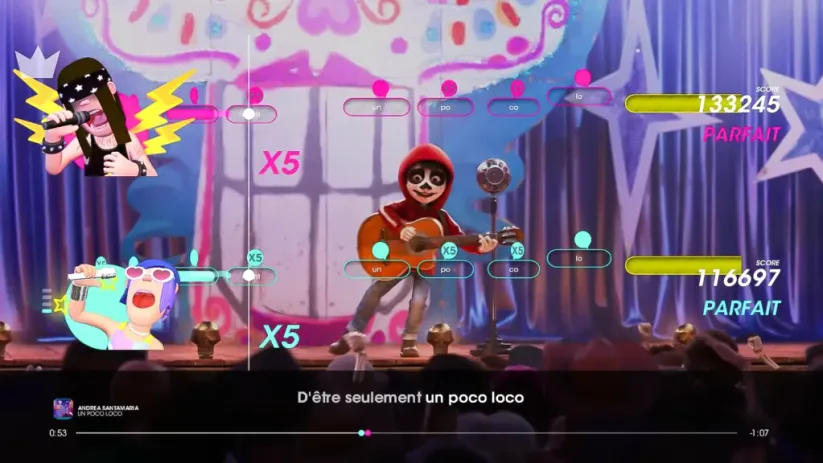 Jeu Let's Sing 2019 sur Nintendo Switch : Un Poco Loco
