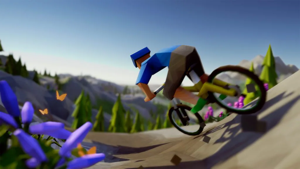 Jeu Lonely Mountains : Downhill sur Nintendo Switch : artwork du jeu