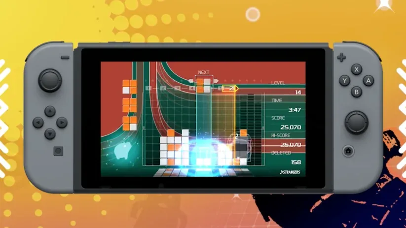 Jeu Lumines Remastered sur Nintendo Switch : jeu solo