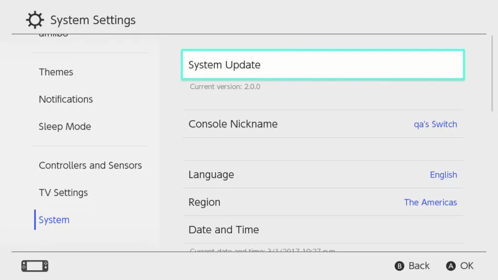 Mise à jour 5.0.0 du firmware Nintendo Switch : un update pour résister au hack ?