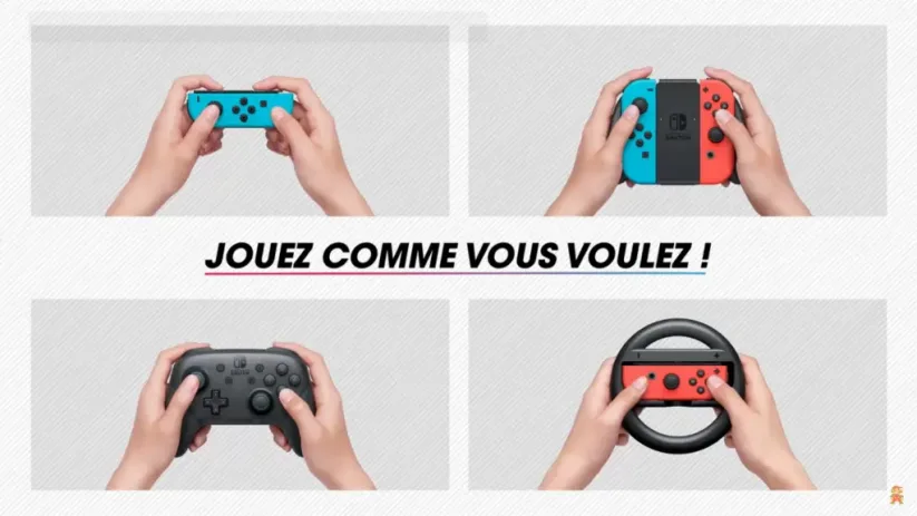 Mario Kart 8 Deluxe : Joy-Con, volant ou manette Switch pro