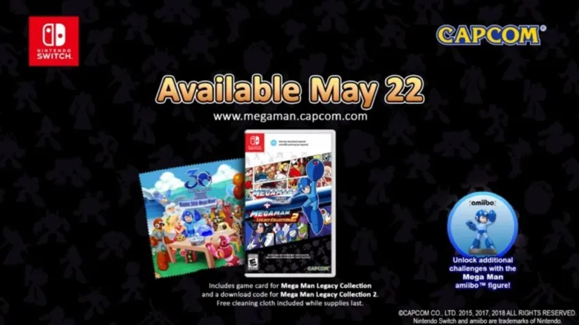 Jeu Mega Man Legacy Collection 1 & 2 sur Nintendo Switch : annonce de précommande
