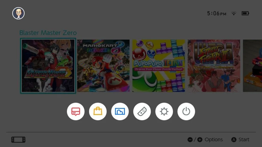 Le niveau 2 : le menu hors-jeux