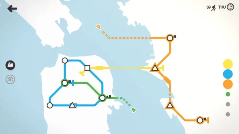 Jeu Mini Metro sur Nintendo Switch : gérez San Francisco