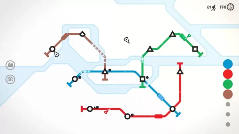 Jeu Mini Metro sur Nintendo Switch : voici les îles de Stockholm