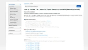 [Mise à jour 1.3.0] MAJ de Zelda Breath of the Wild : DLC 1 et résolution de bugs