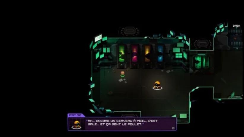 Capture d'écran du jeu Neurovoider sur Nintendo Switch