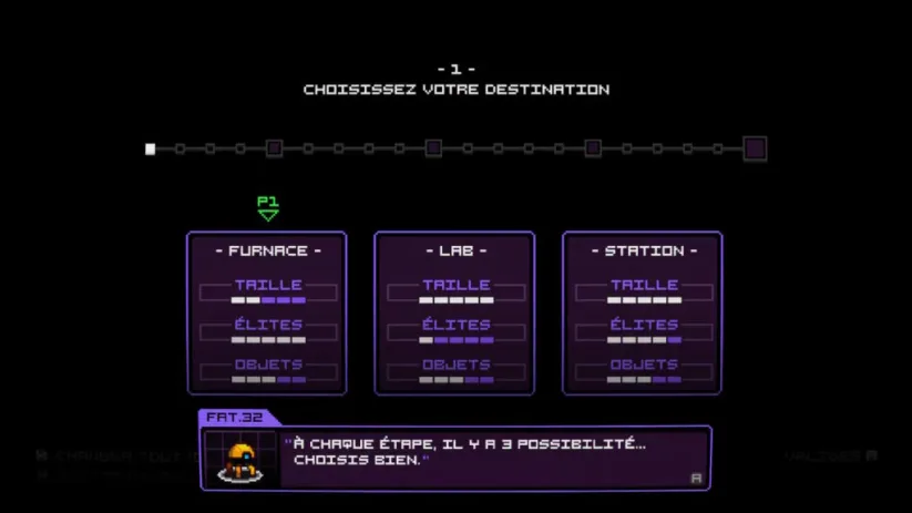 Capture d'écran du jeu Neurovoider sur Nintendo Switch