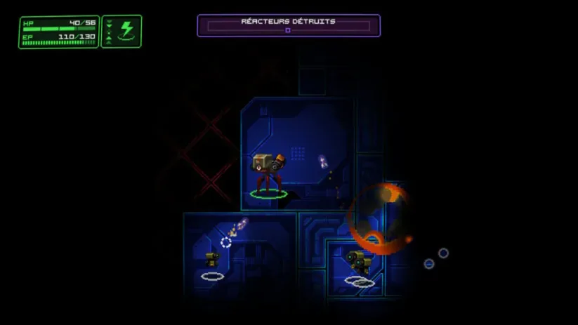 Capture d'écran du jeu Neurovoider sur Nintendo Switch