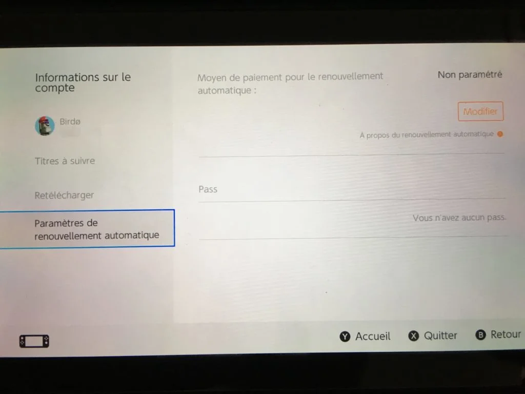 Le Nintendo eShop présente ses paramètres de renouvellement automatique de services payants