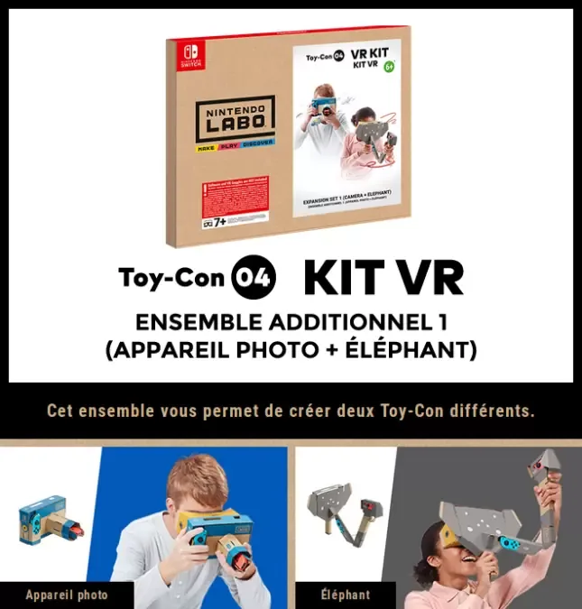 Ensemble additionnel 1 appareil photo + éléphant