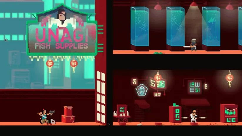 Jeu Not A Hero : Super Snazzy Edition sur Nintendo Switch : bienvenue chez les Yakuza