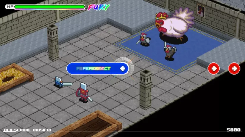 Jeu Old School Musical sur Nintendo Switch : rencontre avec le roi des poules