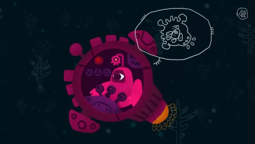 Jeu One Eyed Kutkh sur Nintendo Switch : vaisseau en perdition