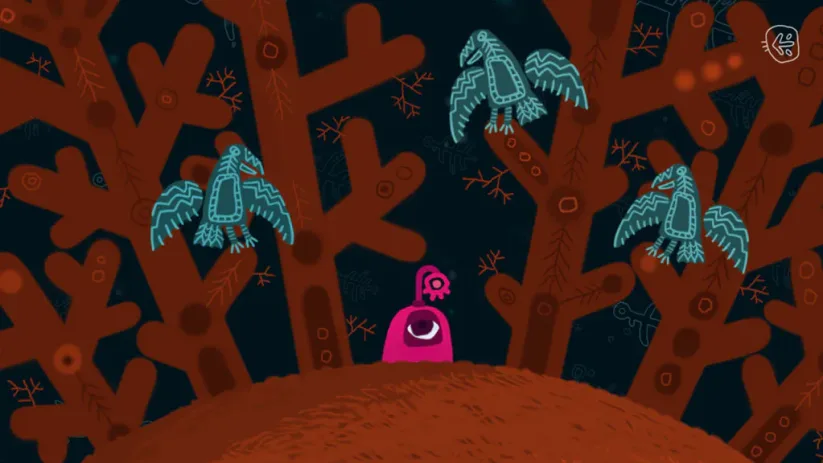 Jeu One Eyed Kutkh sur Nintendo Switch : trois corbeaux