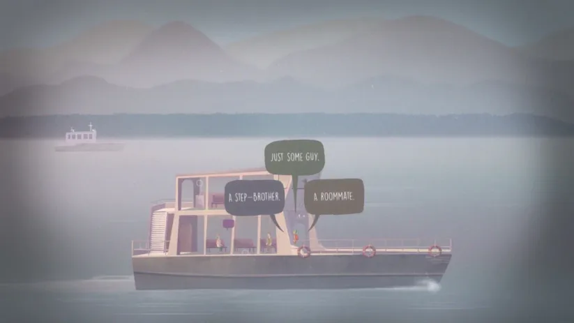 Image du jeu Oxenfree sur Nintendo Switch : arrivée en ferry