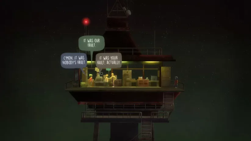 Image du jeu Oxenfree sur Nintendo Switch : discussion
