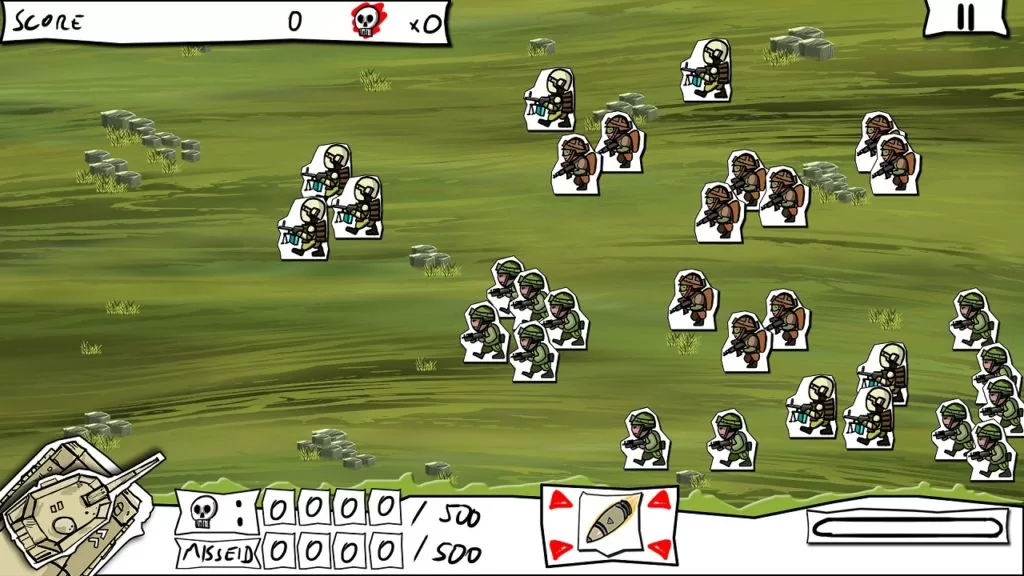 Jeu Paper Wars : Cannon Fodder Devastated sur Nintendo Switch : début de campagne
