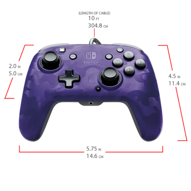 Manette Faceoff Deluxe+ Audio Wired Controller : version violet 7