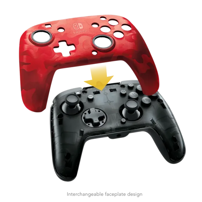 Manette Faceoff Deluxe+ Audio Wired Controller : version rouge 6