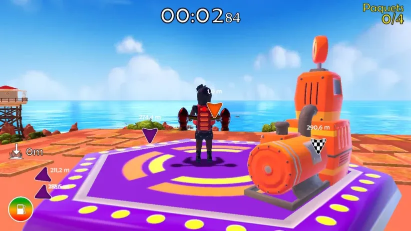 En deltaplane ou en jet pack, vous aurez des challenges à relever