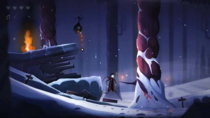Jeu Pinstripe sur Nintendo Switch : parcourez cet enfer enneigé