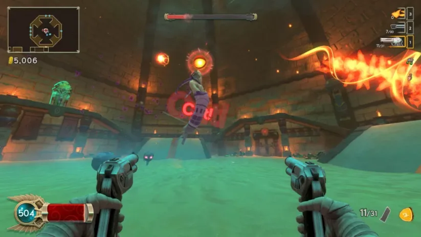 Jeu Immortal Redneck sur Nintendo Switch : phase à double pistolets