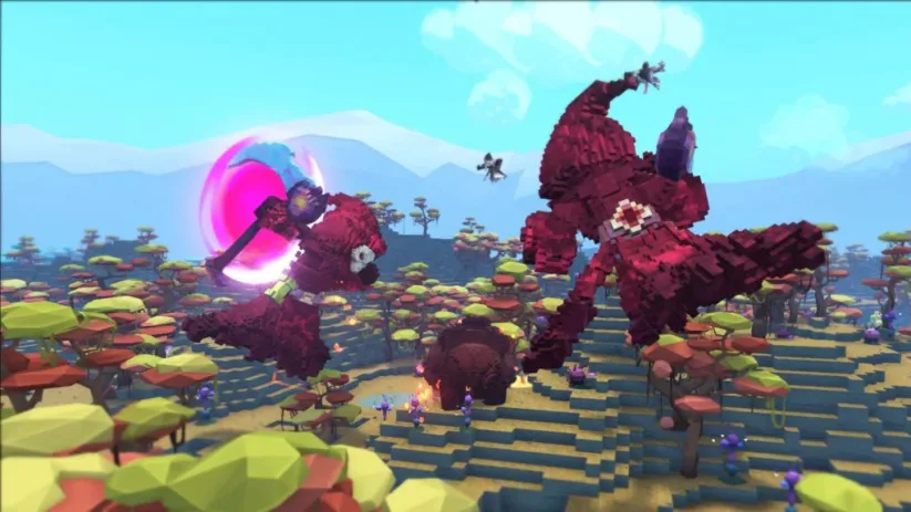 Image du jeu PixARK sur Nintendo Switch : screenshot d'un paysage