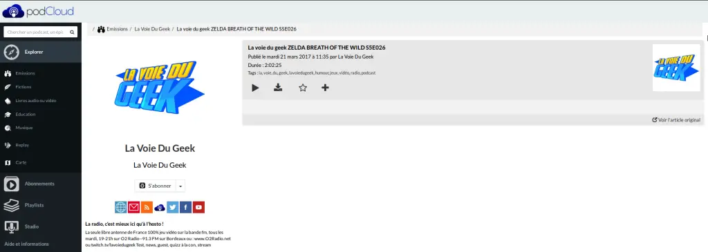 Podcast La Voie du Geek ZELDA BREATH OF THE WILD S5E026