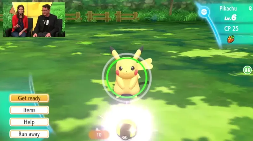 Le cercle de couleur indique le niveau de difficulté pour la capture