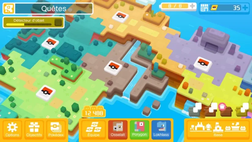 Des quêtes réparties sur 12 zones