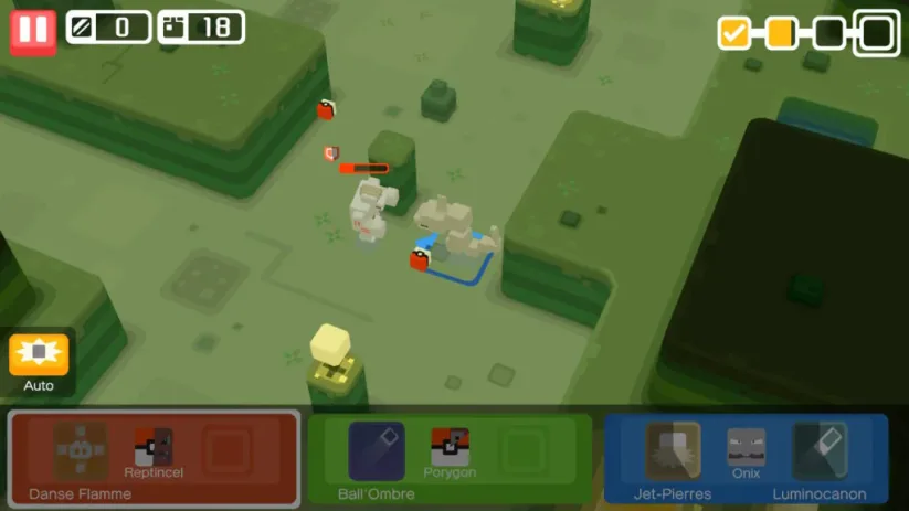 Dans les quêtes, vous devrez combattre des pokémons ennemis