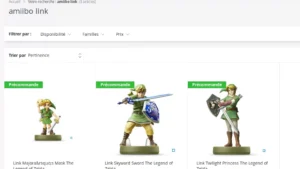 Amiibos Link Majora’s Mask, Link Skyward Sword et Link Twilight Princess de retour en précommande