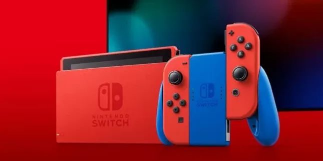 Console Nintendo Switch Super Mario Edition Limitée : dock, grip et Joy-Cons