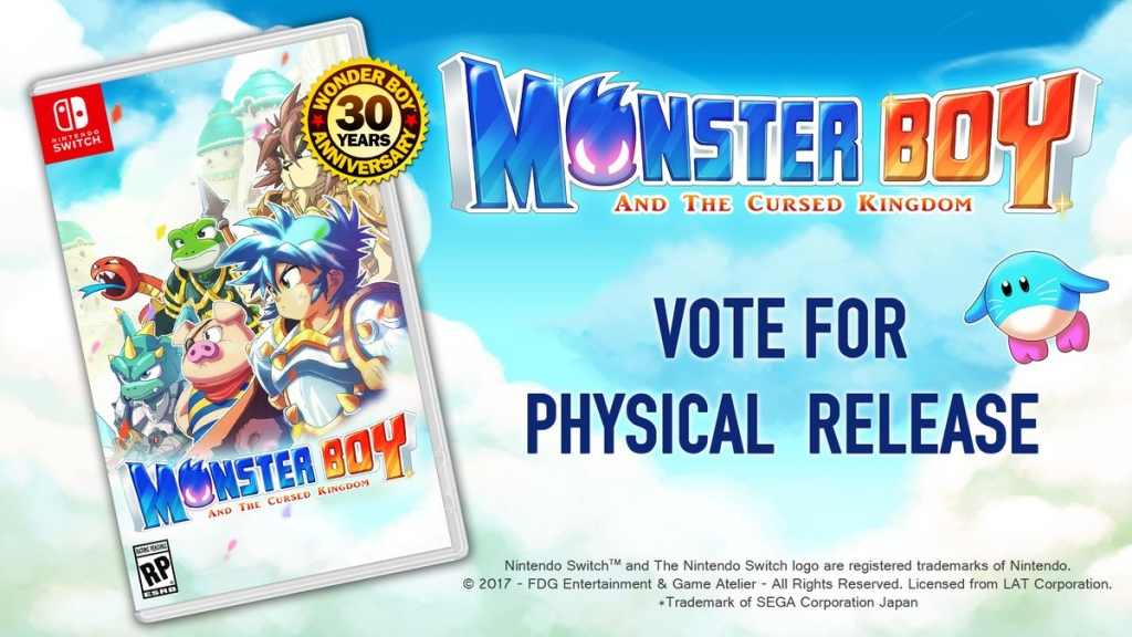 Vous voulez une version boite pour Monster Boy and the Cursed Kingdom sur Switch ? Cliquez ! Vous voulez une version boite pour Monster Boy and the Cursed Kingdom sur Switch ? Cliquez !