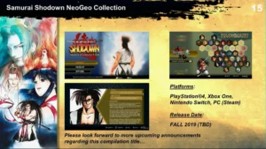 Samurai Shodown NeoGeo Collection annoncé sur Nintendo Switch