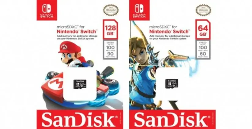 Cartes microSD SanDisk Mario et Link