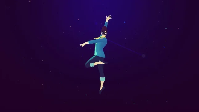 Jeu Sayonara Wild Hearts sur Nintendo Switch : l'héroine a la classe